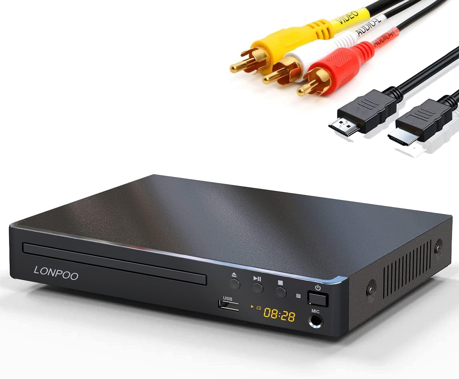 LONPOO DVD Player, Special DVD Player HDMI for TV, Innovative Compact Multi Regi...