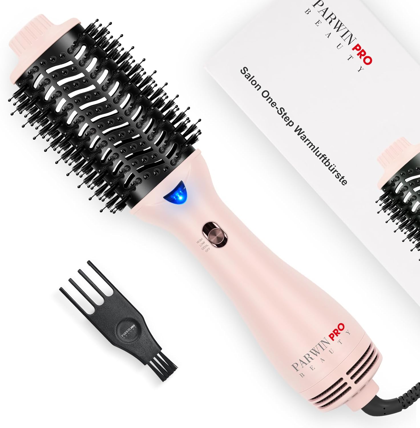 One-Step Hair Dryer Brush, PARWIN PRO BEAUTY Blow Dry Hair Brush, 4 in 1 Hot Bru...