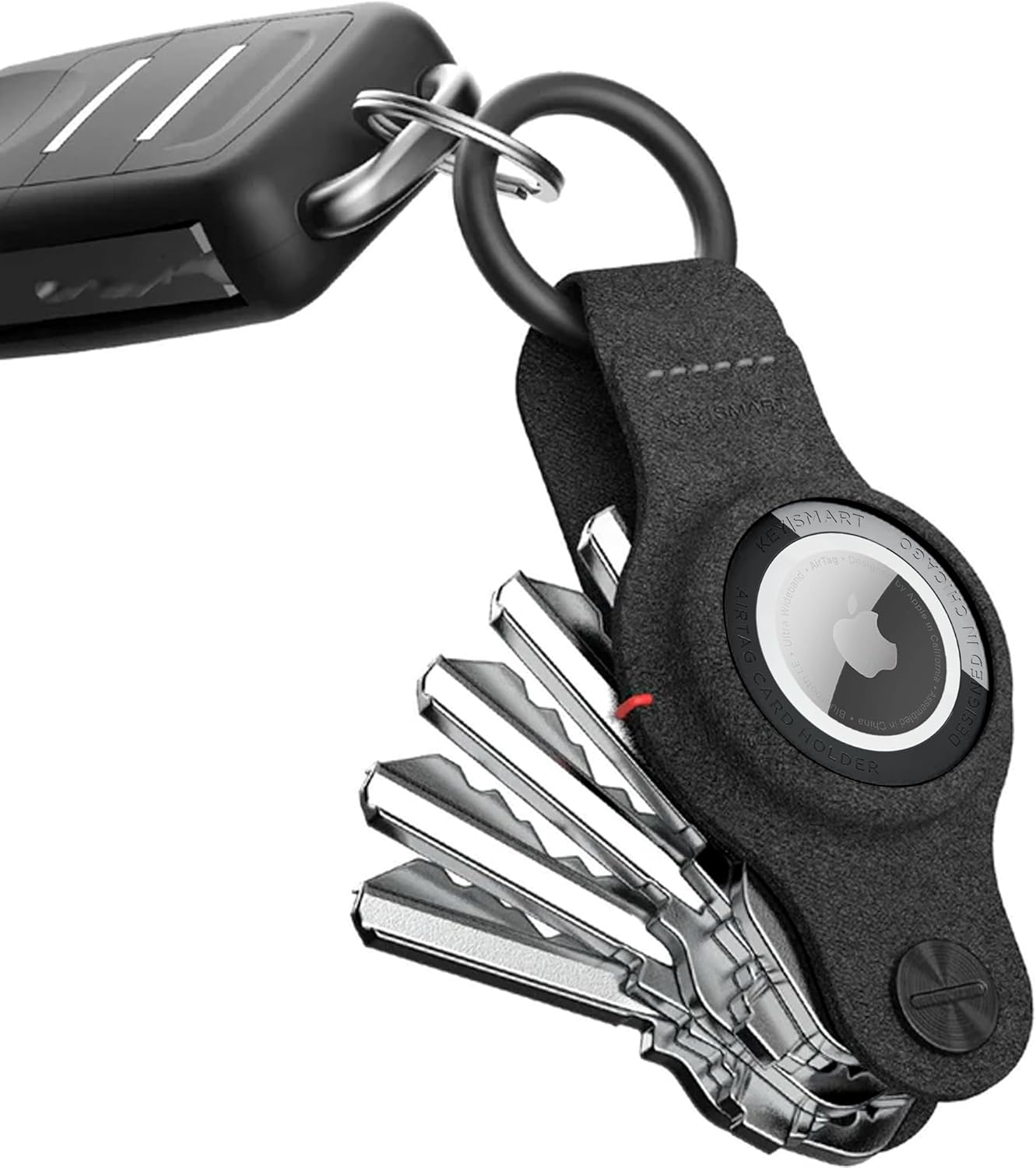 KeySmart Air - Compact Keyholder for Airtag - Key Organizer and Case for Apple A...