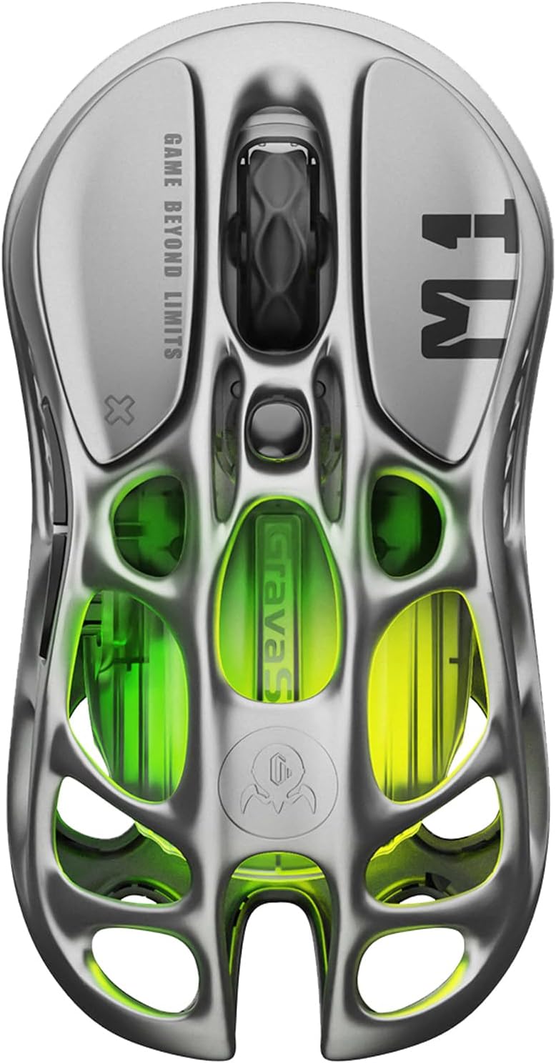 GravaStar Mercury M1 Pro Wireless Gaming Mouse, Lightweight Magnesium Alloy, 26,...