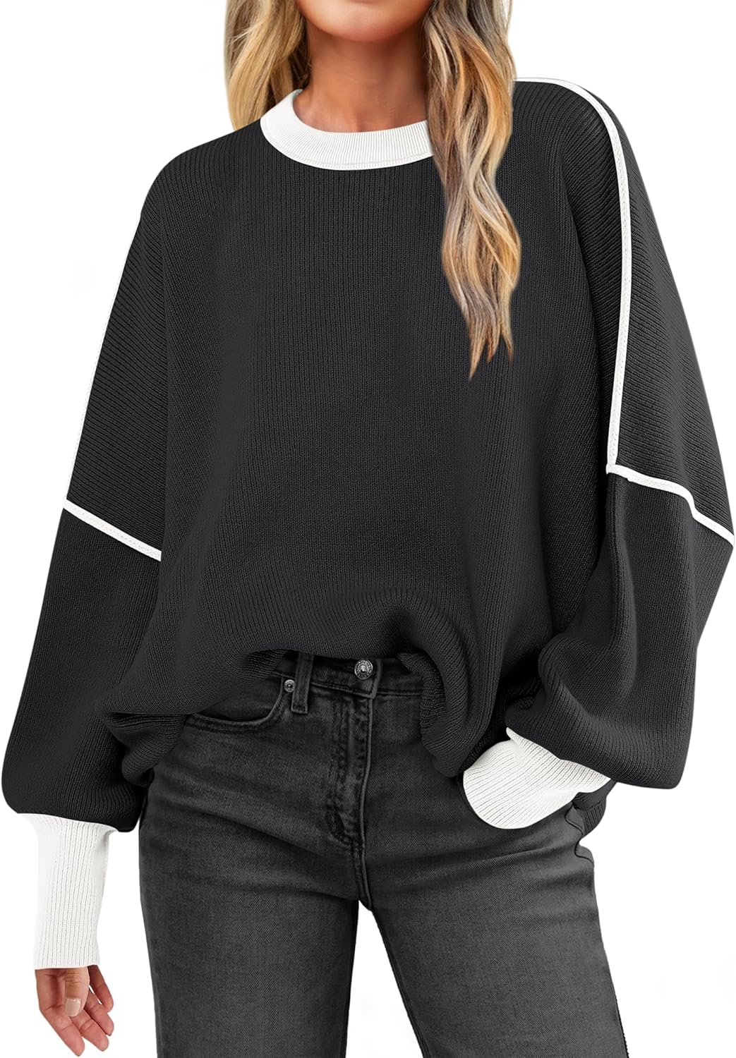 ANRABESS Womens Sweaters, Special Oversized Sweaters for Fall 2024 Fashion, Inno...