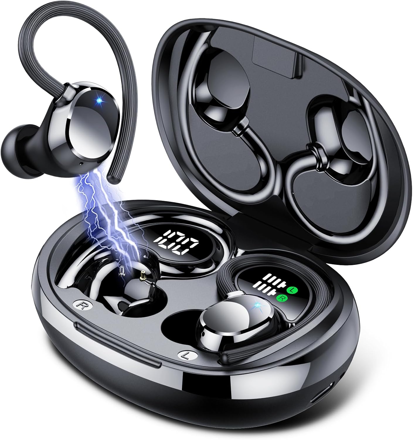 QXQ Wireless Earbuds, Bluetooth 5.3 Headphones Sport, 60H Stereo Sound Bluetooth...