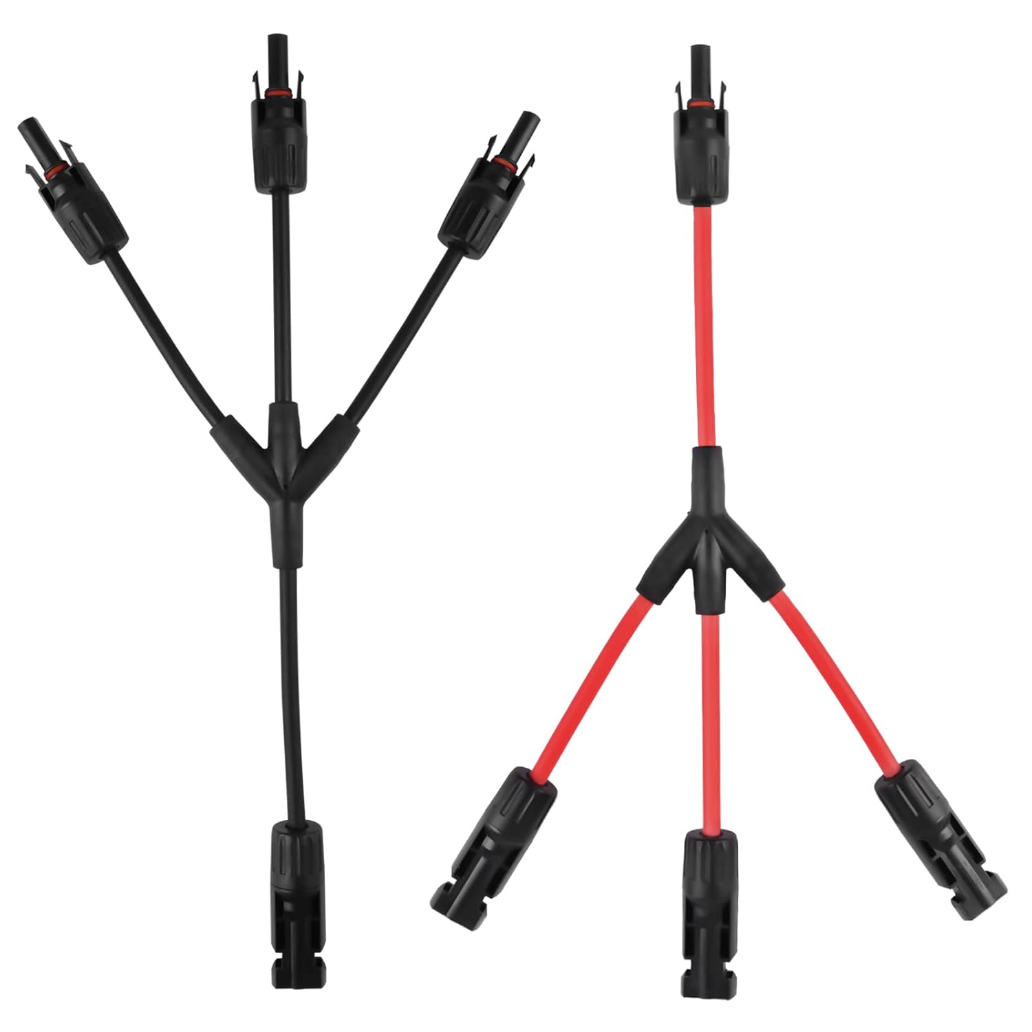 URAQT Solar Cable Y-Splitter (1 to 3), 2 Pcs 6mm² Solar PV Parallel Adapter Y Ca...