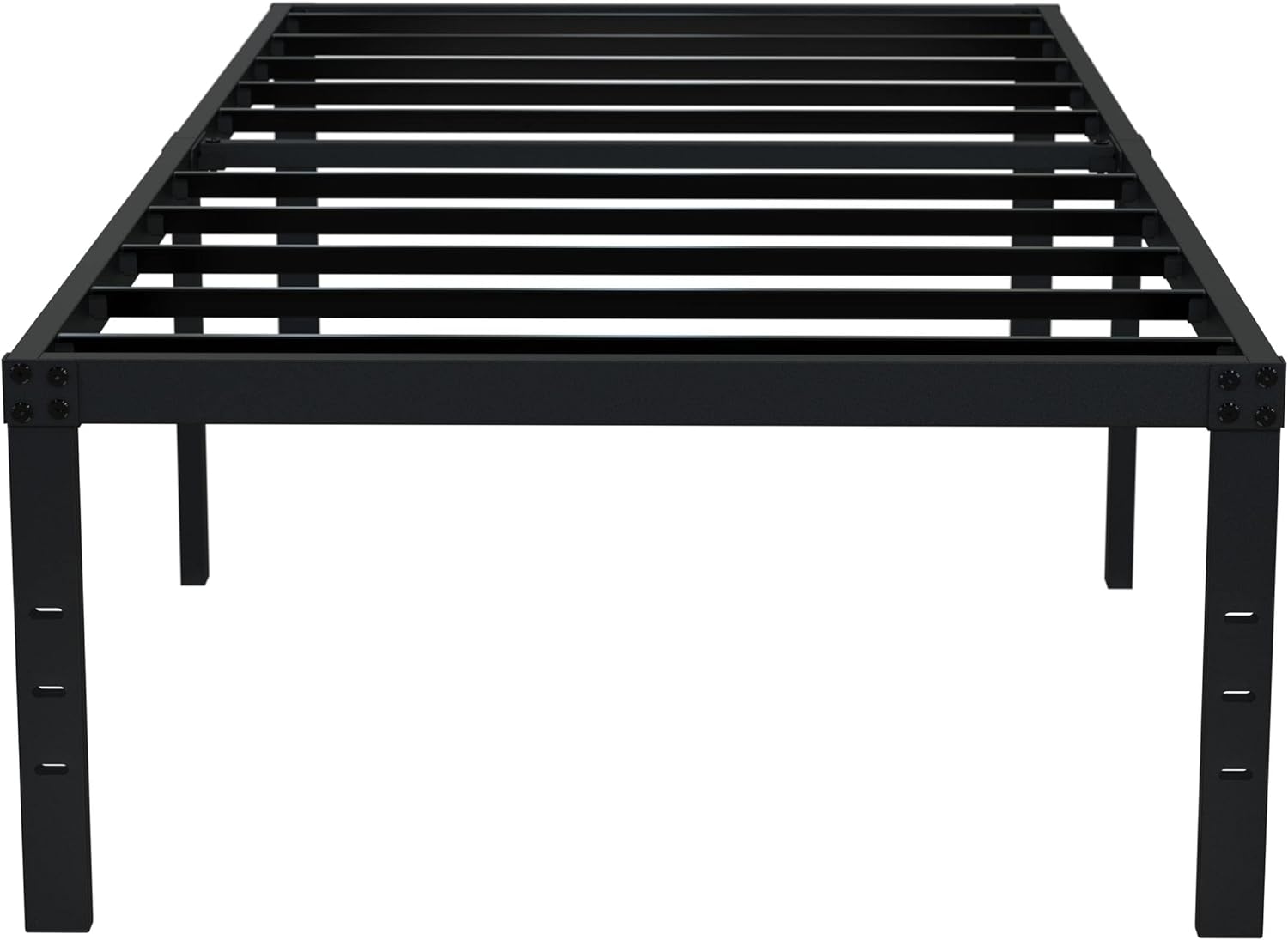 EMODA 18 Inch Twin Bed Frame No Box Spring Needed, Heavy Duty Tall Metal Twin Pl...