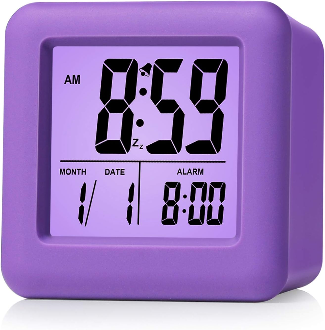 Plumeet Digital Alarm Clock Kids with Snooze and Nightlight - Easy Setting Silic...