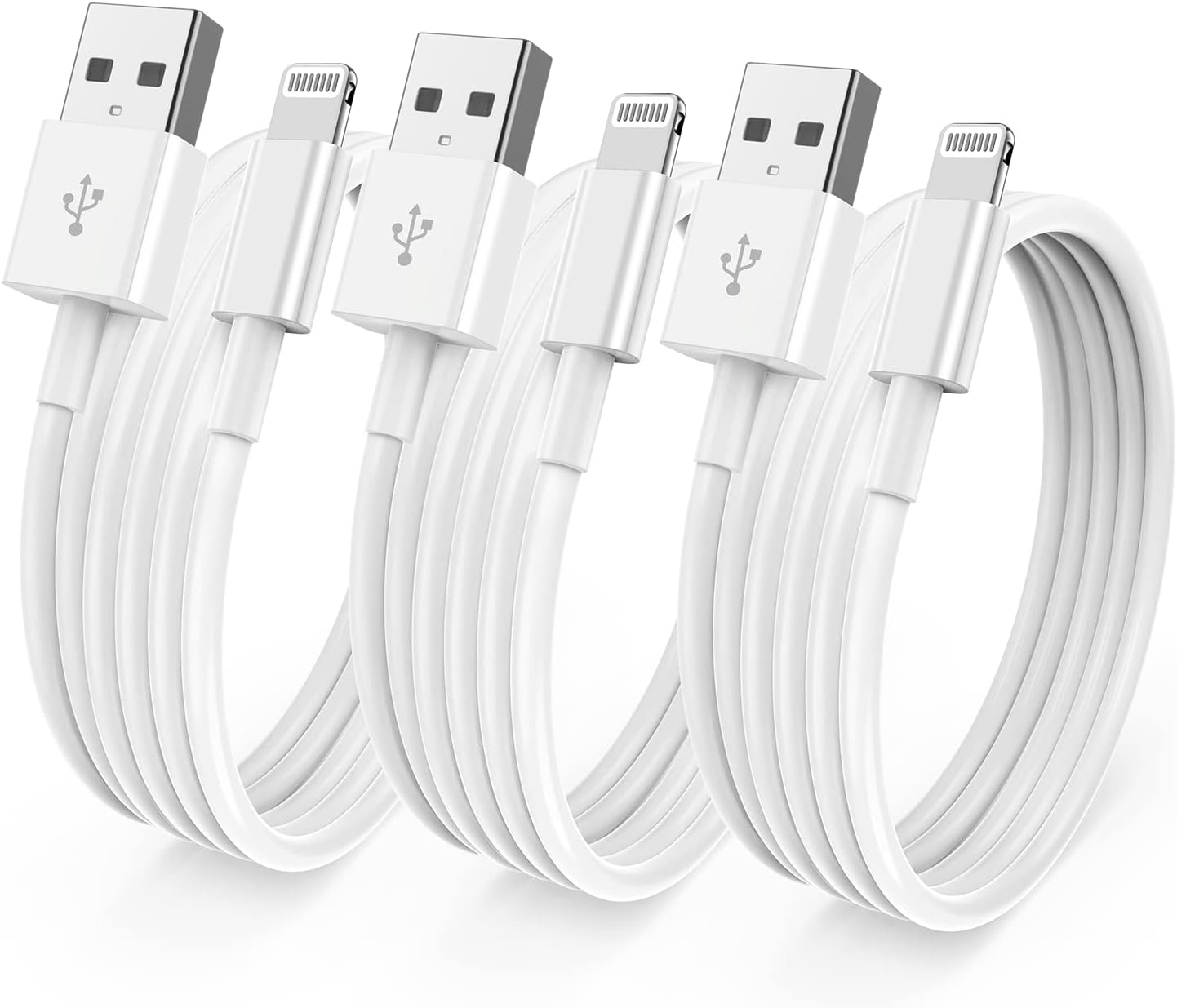 3 Pack[ Apple MFi Certified ] iPhone Charger 3ft, Lightning to USB Cable 3 Feet,...