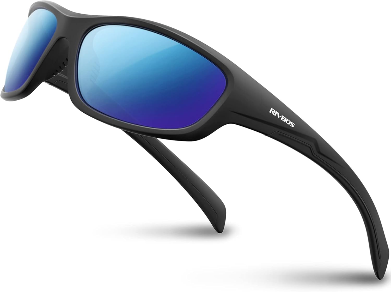 RIVBOS Polarized Sports Sunglasses Driving shades For Men TR90 Unbreakable Frame...