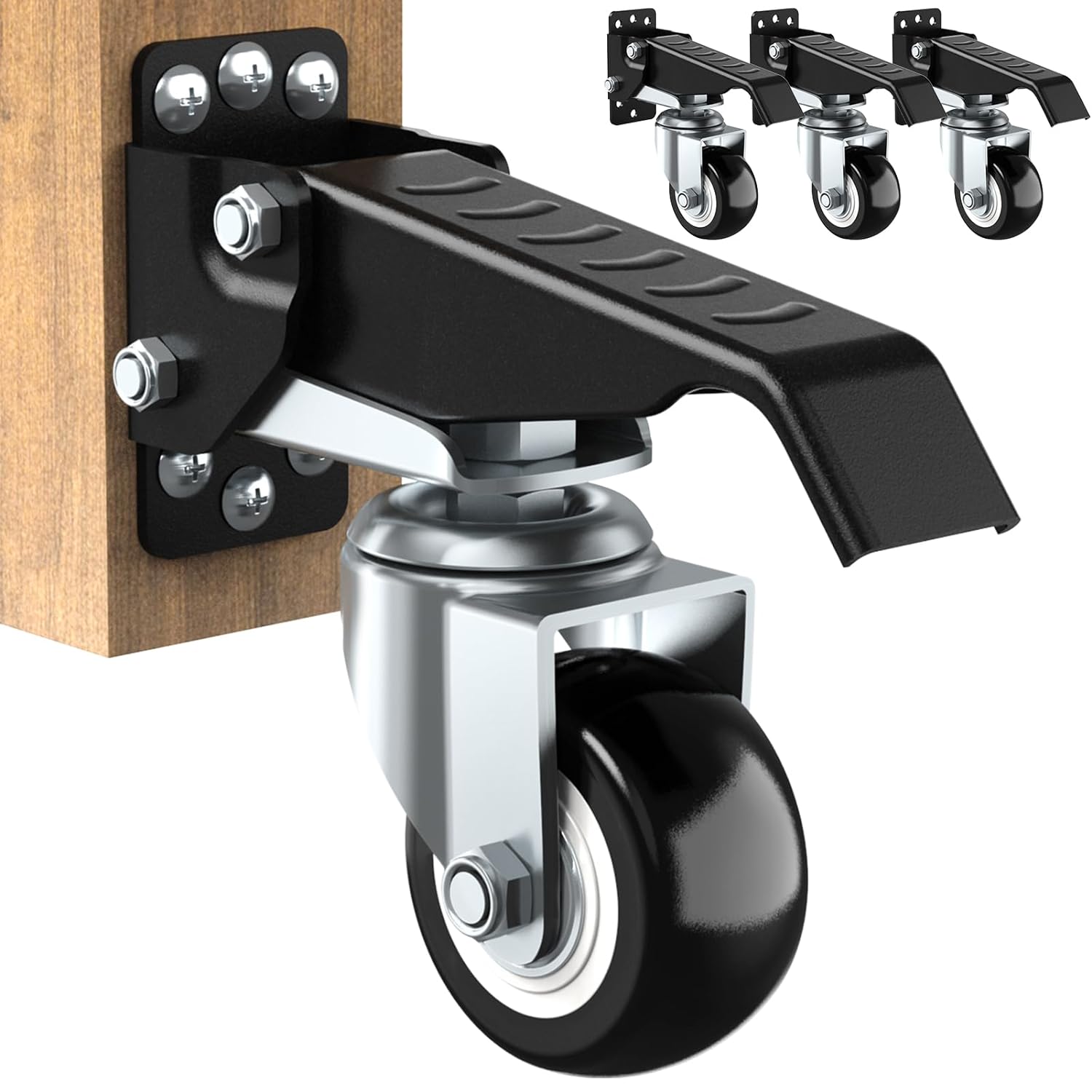 SOLEJAZZ Workbench Caster kit 660 LBS Heavy Duty Retractable Casters Workbench W...