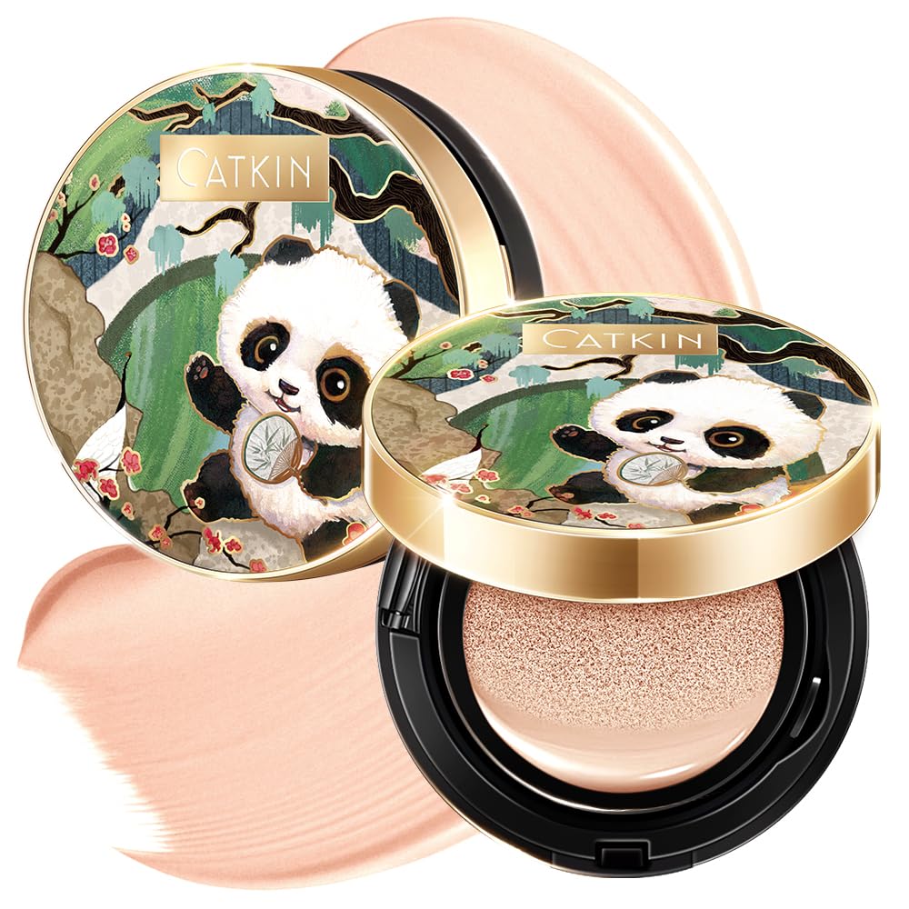 CATKIN Panda Land Full Coverage Foundation, Special Breathable Hydrating Nourish...