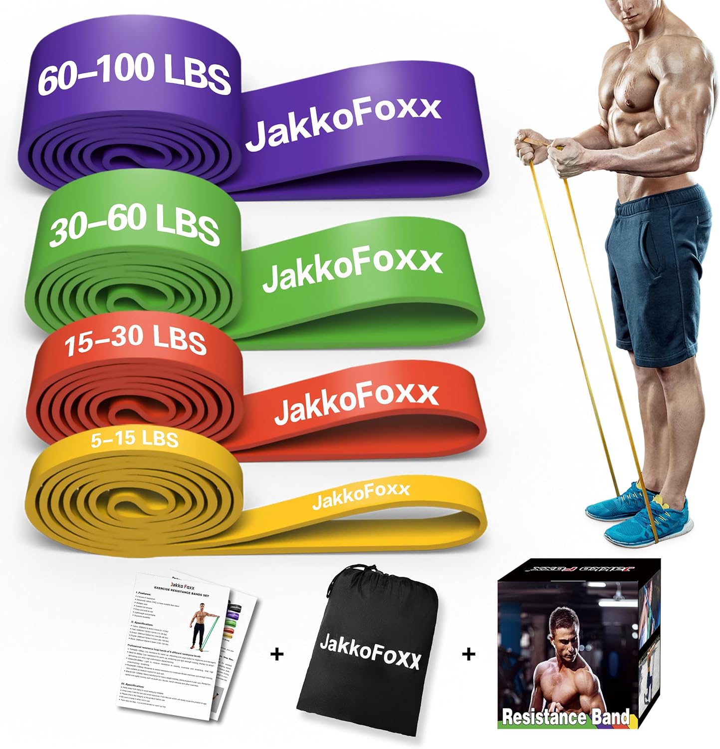 Pull Up Bands, Special Resistance Band, Unique Stretching Assist Band for Portab...