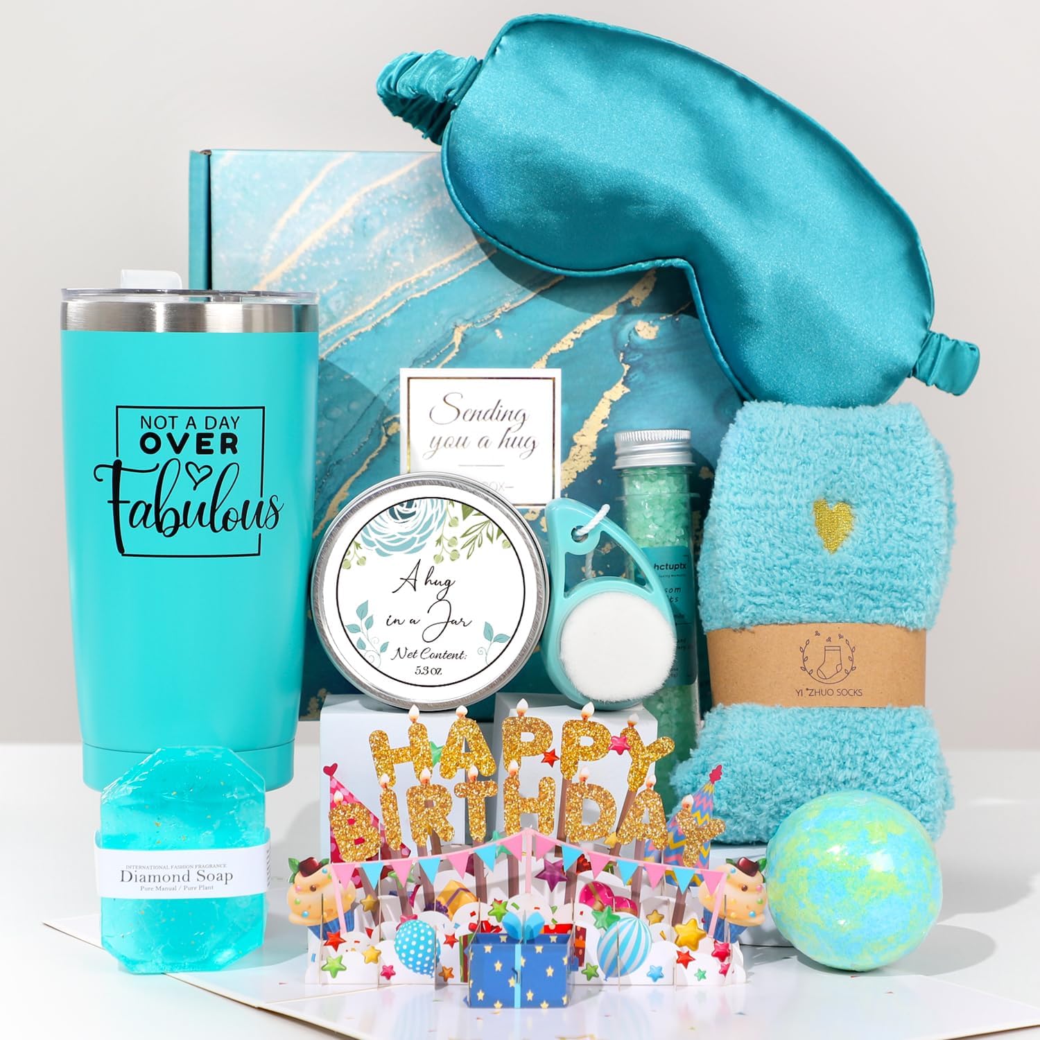 Birthday Gifts for Women, Unique Gift Ideas Relaxing Spa Gift Basket Set Happy B...