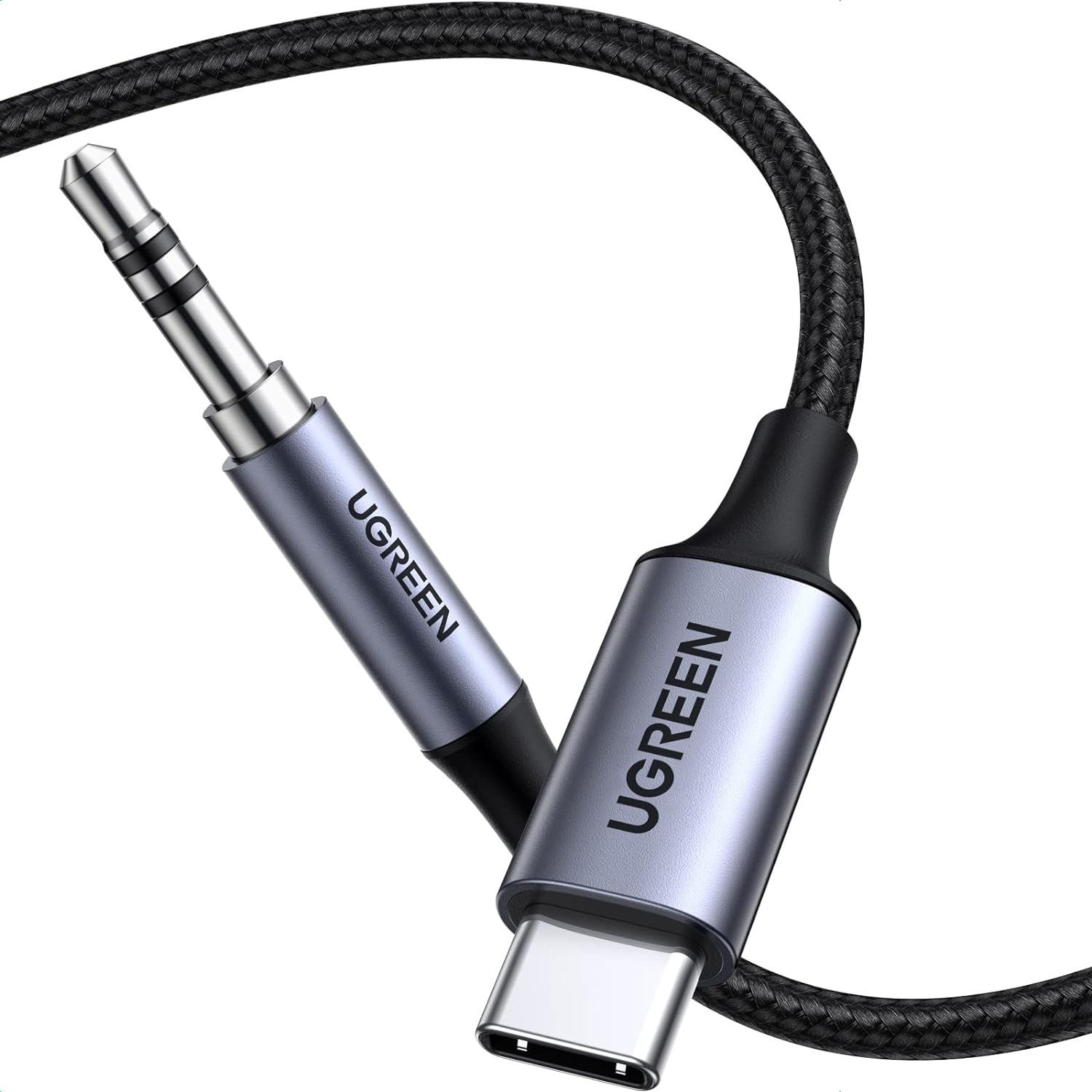 UGREEN Aux to USB C Type C to 3.5mm Audio Adapter Hi-Fi Stereo Cord Headphone Ma...