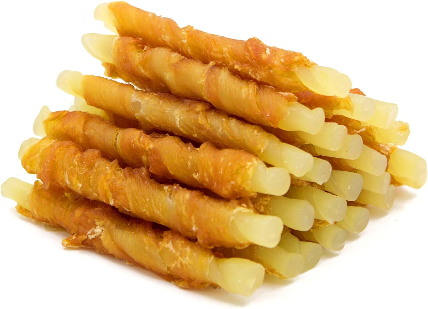 Jungle Calling Rawhide Free Treats for Dogs, Chicken Wrapped Cod Sticks Dog Trea...