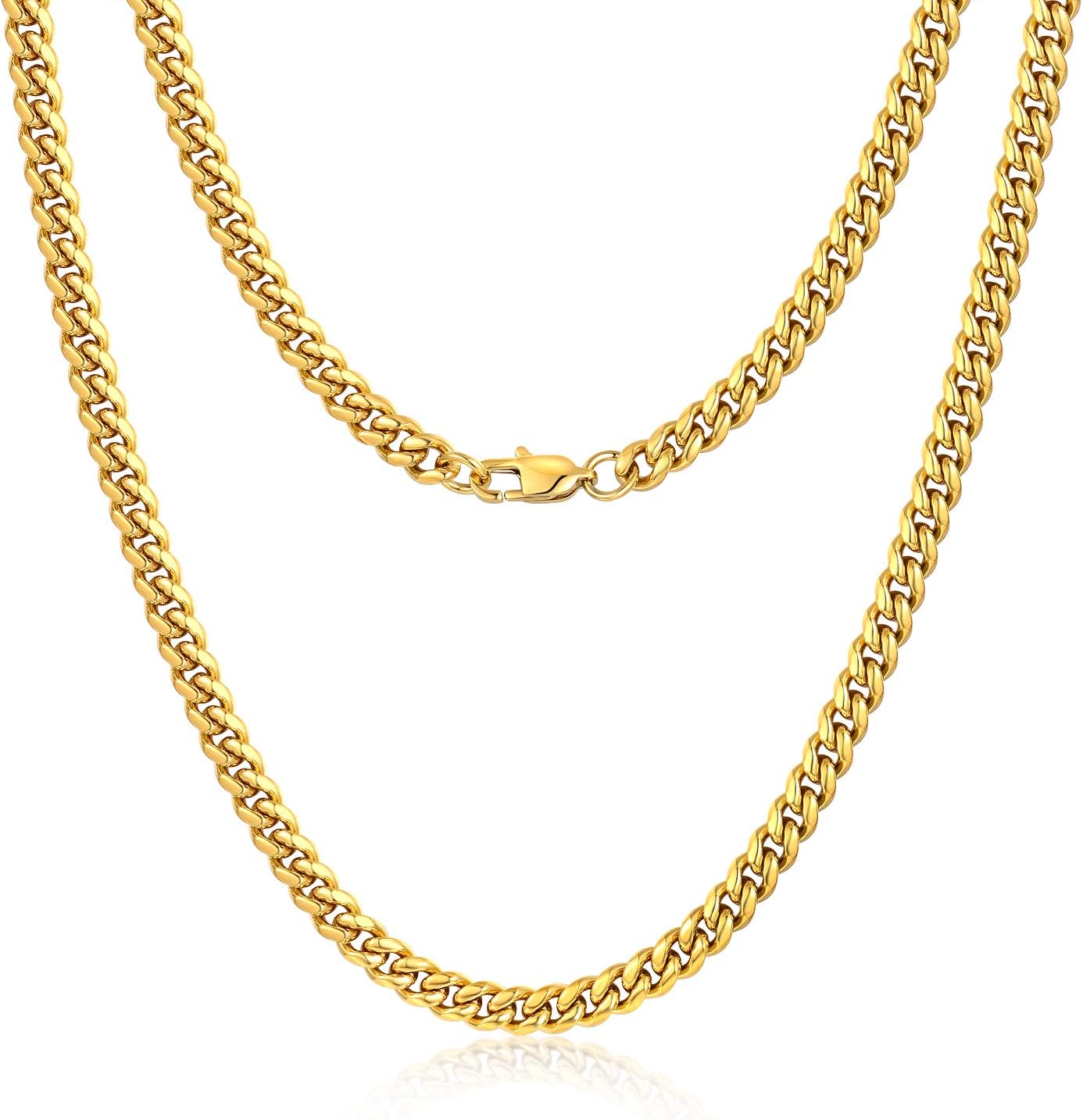 Jewlpire Gold Chain, Unique Silver Chain for Men, Special Cuban Link Chain Neckl...