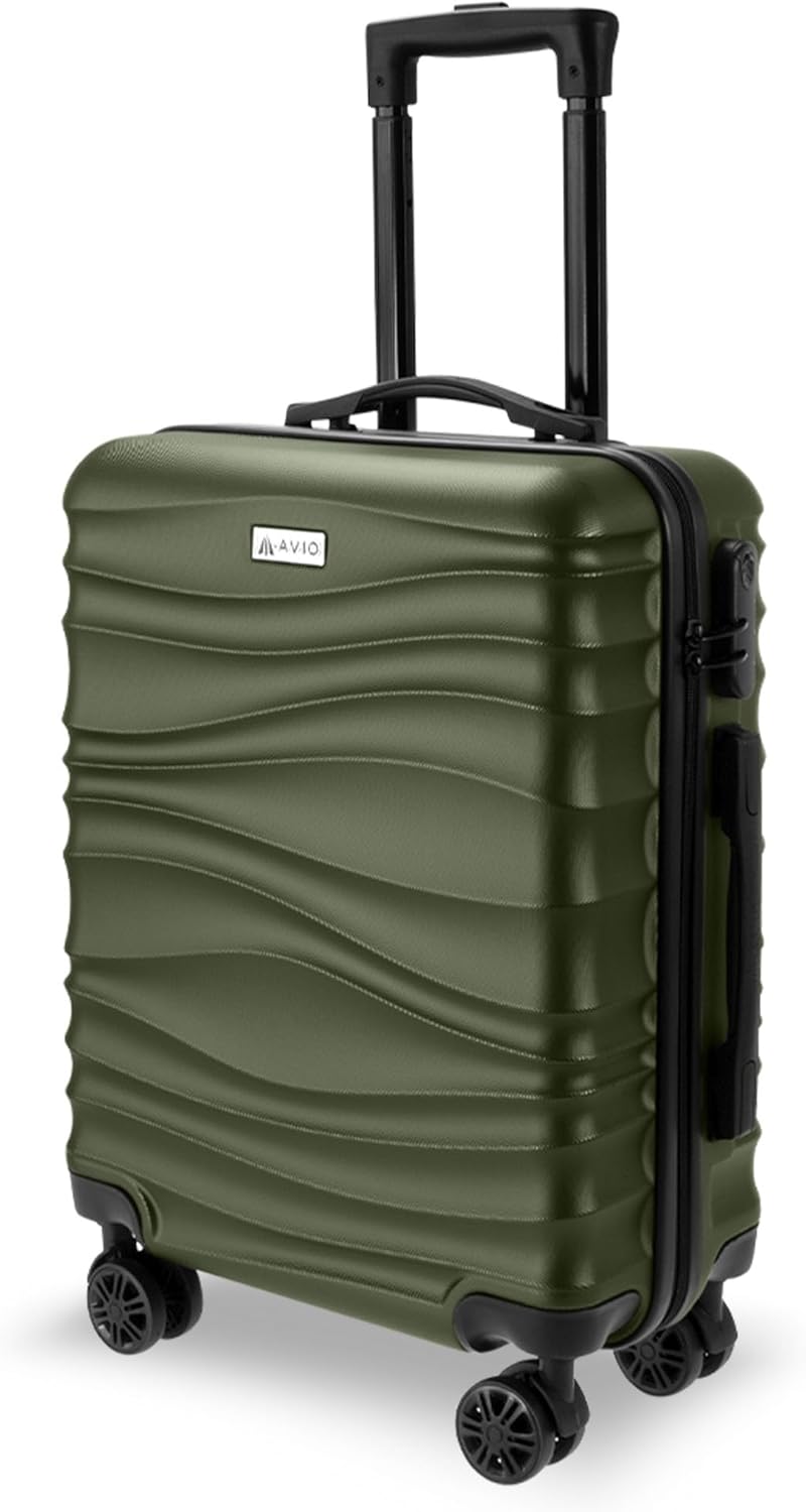 AVIO Wave Cabin Suitcase, Special Lightweight Double-Wheel Luggage Bag, Innovati...