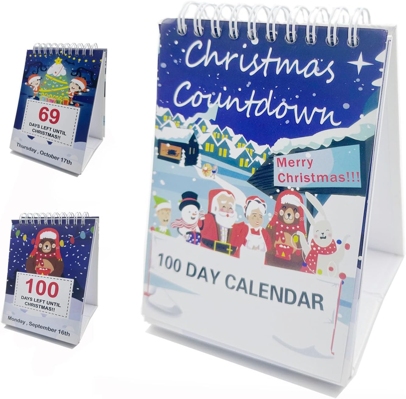 100 Day Christmas Countdown Calendar 2024,Christmas Countdown Calendar, Desktop...