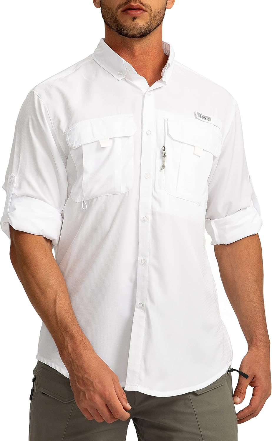 Men's Sun Protection Fishing Shirts, Special Long Sleeve Travel Work Shirts for...