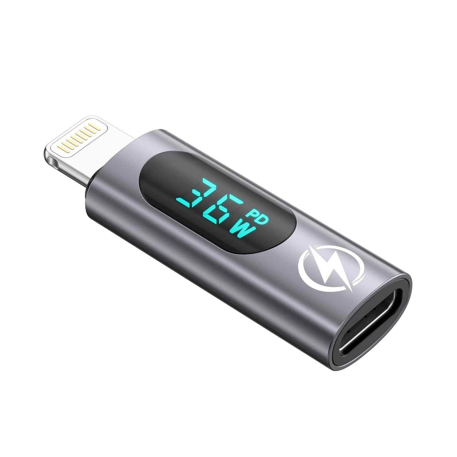 RAVIAD USB C to Lightning Adapter with LED Display, PD 36W Fast Charging USB C F...