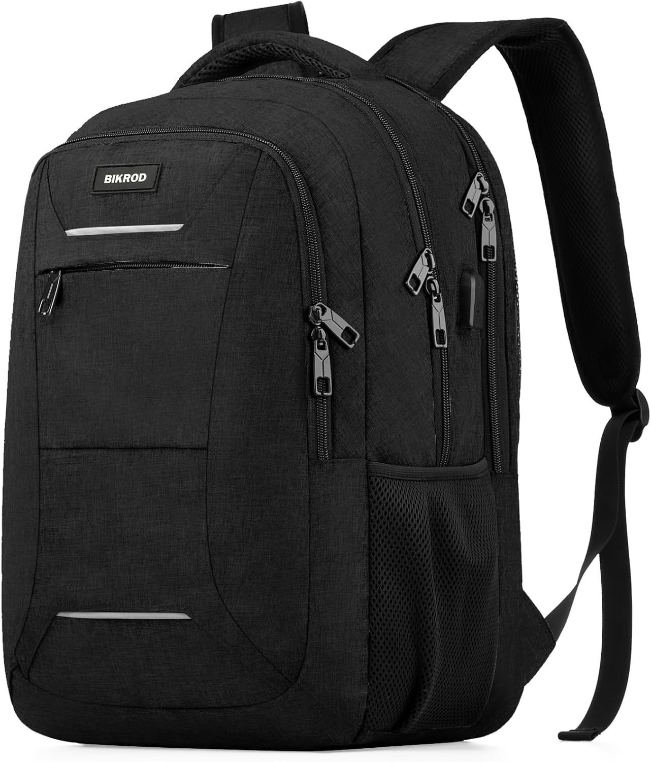 BIKROD Backpack for Men and Women, School Backpack for Teens, Black Backpack for...