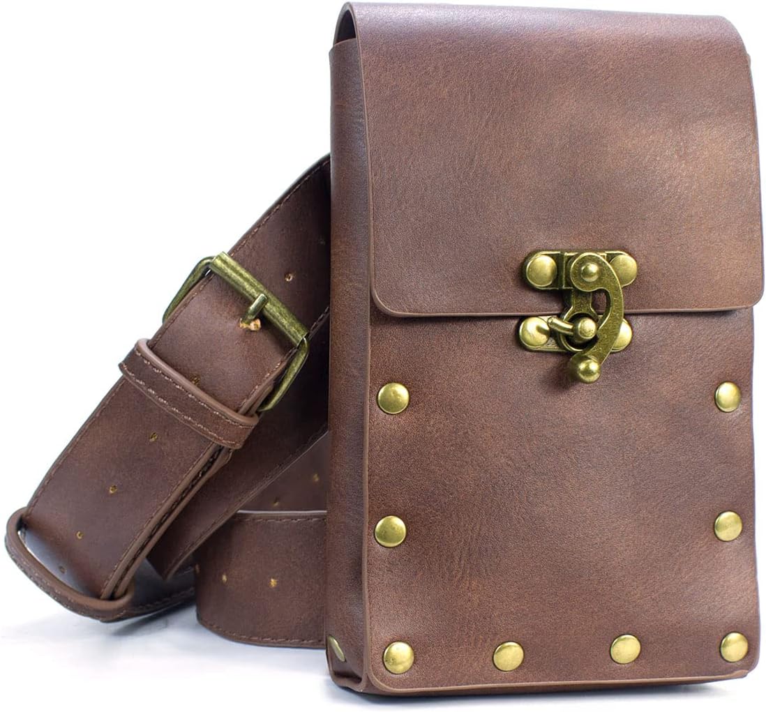 Cellphone Holder Retro Belt Pouch Waist Bag Fanny Pack Steampunk Medieval Renais...