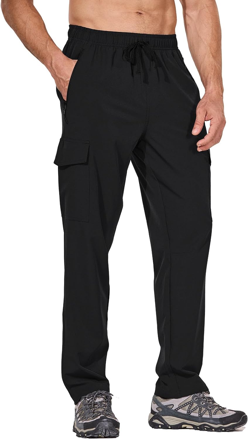 BALEAF Men's Hiking Pants, Special Water Resistant Cargo Pants, Innovative Quick...