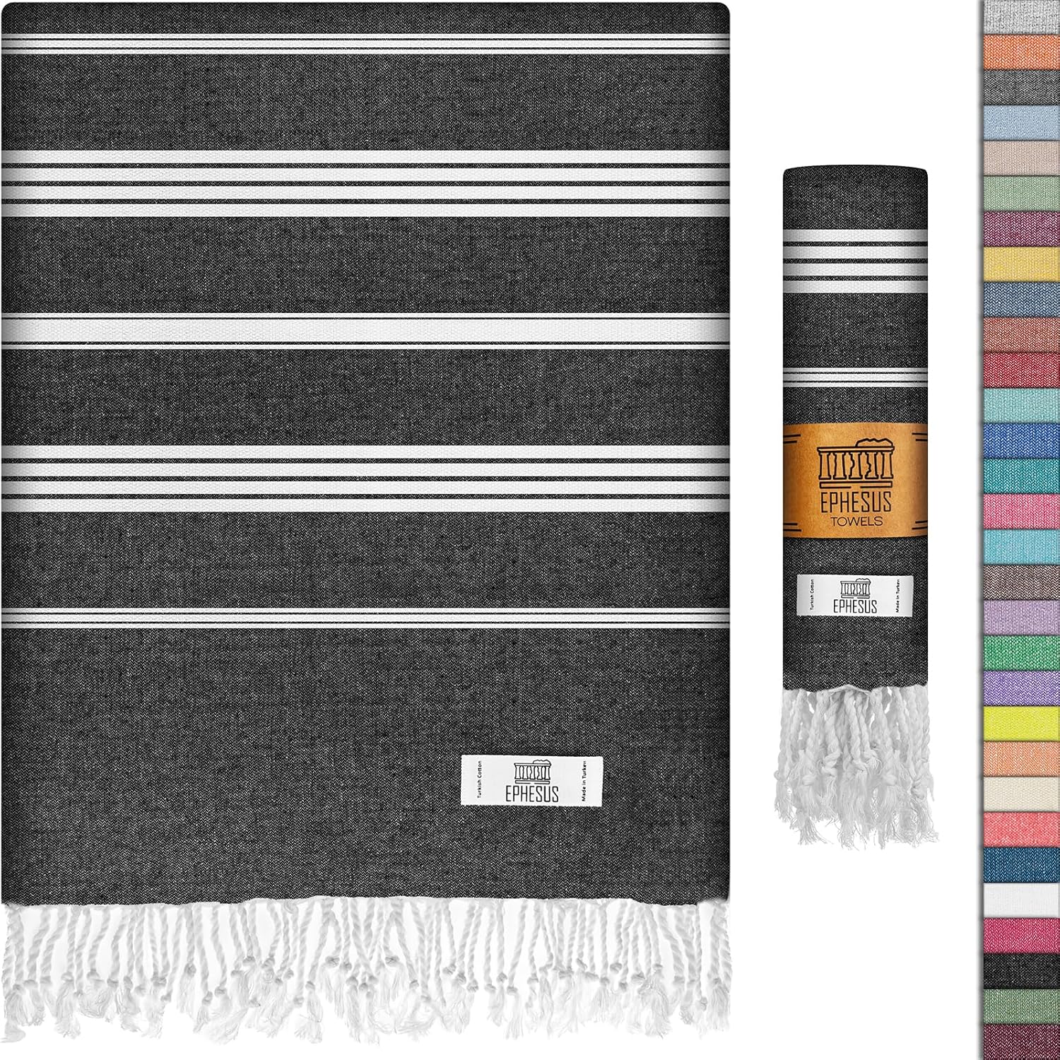 **Best Turkish Beach Towel, Sultan Design Lightweight Towel for Beach Pool and Y...