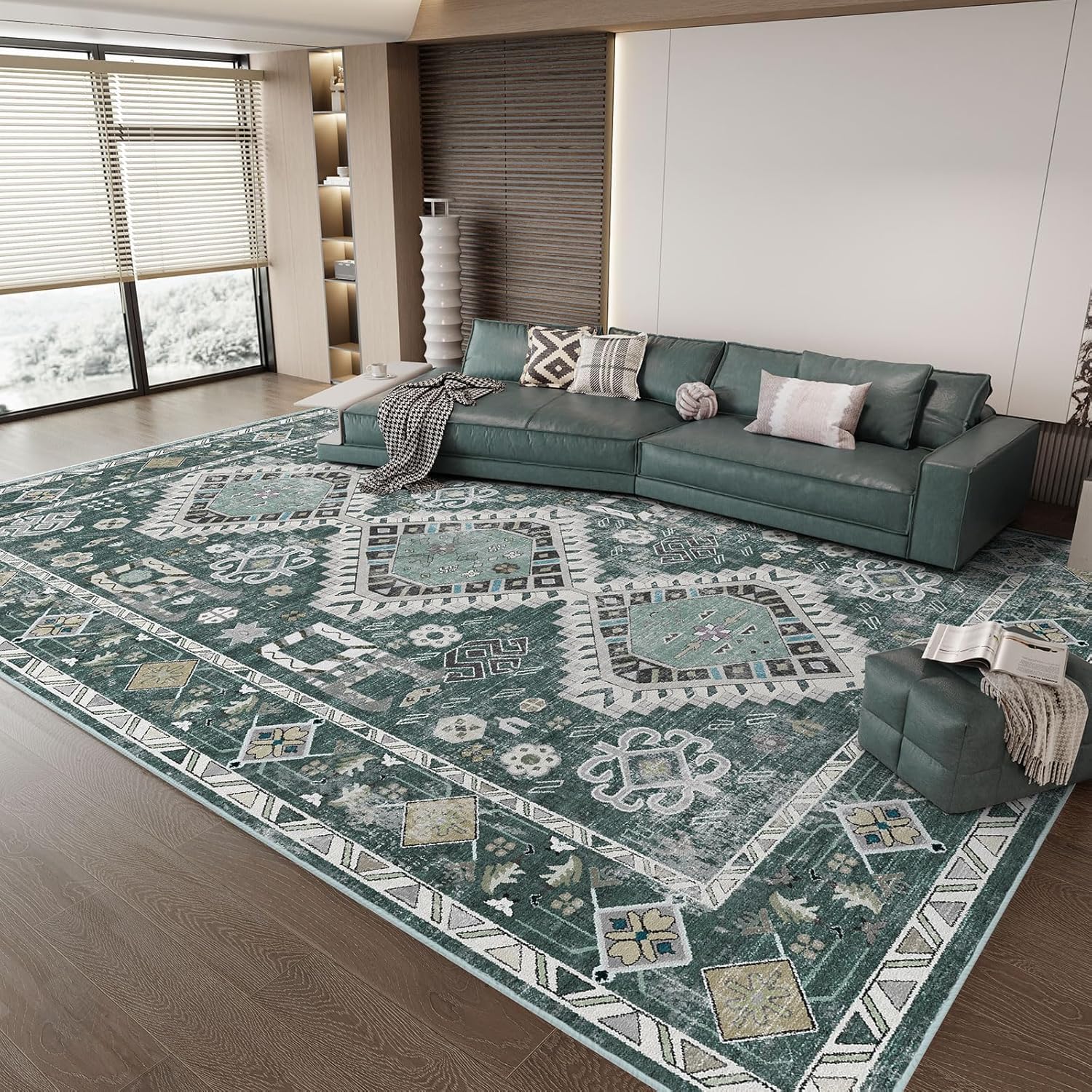 Vamcheer Washable Rugs Area Rugs - 6x9 Washable Area Rugs for Living Room Bedroo...