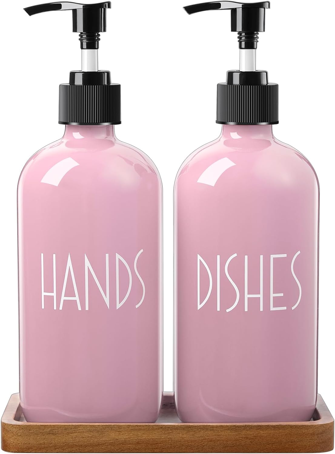 ALELION Dish Soap Dispenser, Special Glass Hand Soap Dispenser Set, High-Quality...