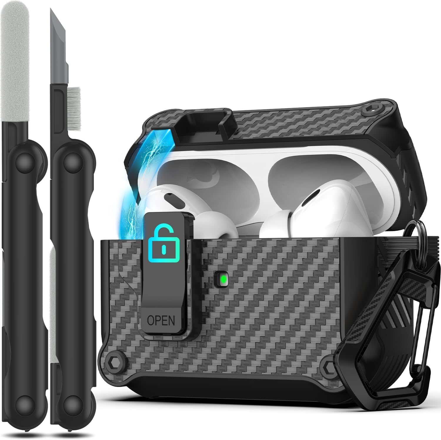 RFUNGUANGO Compatible with AirPods Pro 2nd /1st Generation Case (2023/2022/2019)...