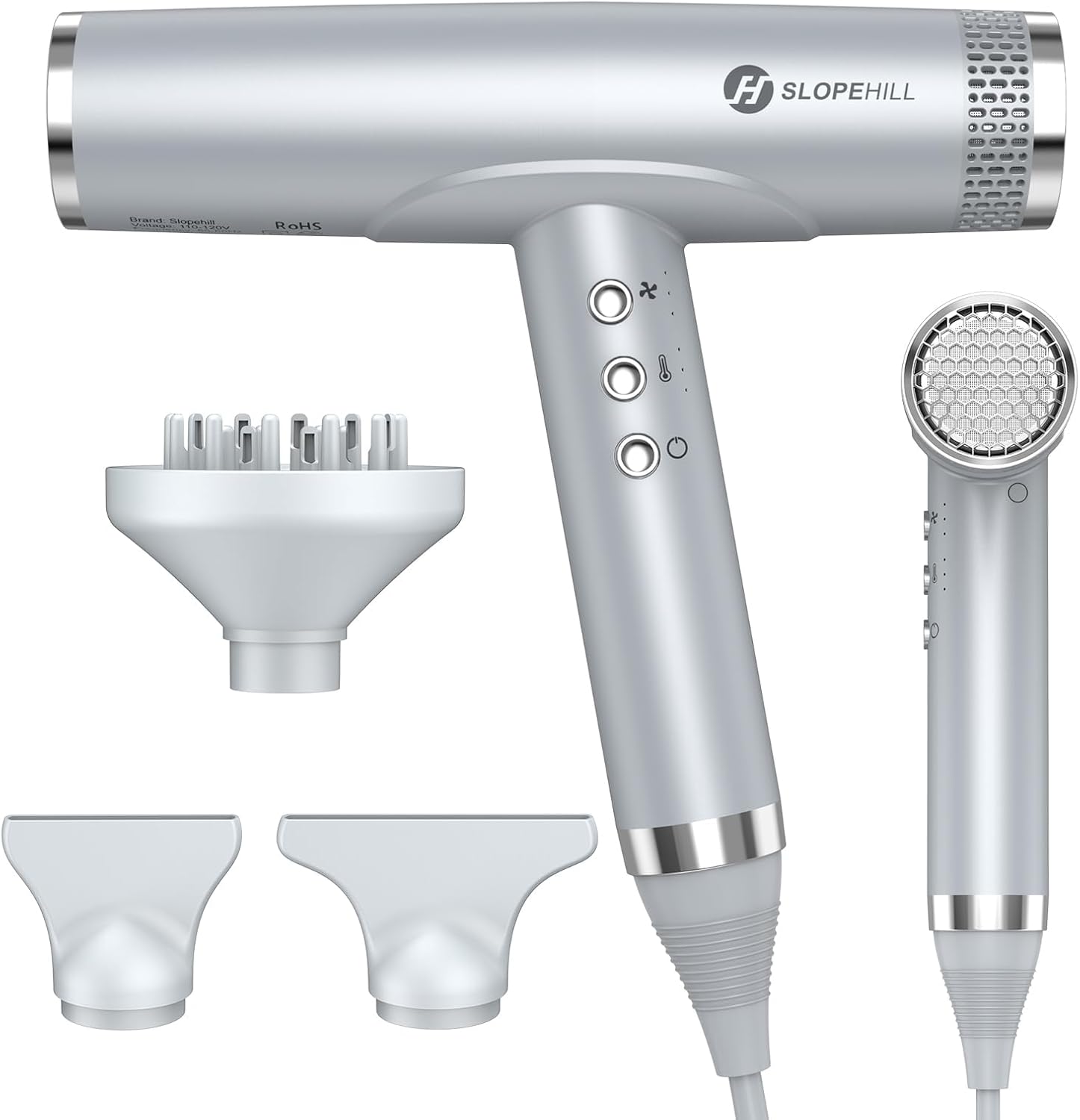 Slopehill Professional Hair Dryer with Diffuser, High Speed Blow Dryer with Brus...