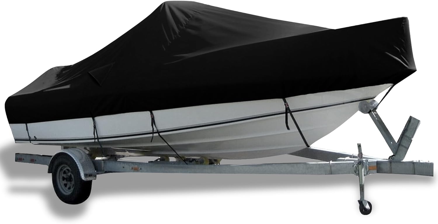 Boat Cover 17-19ft, 100% Waterproof Heavy Duty 800D Marine Grade Oxford Cloth, W...
