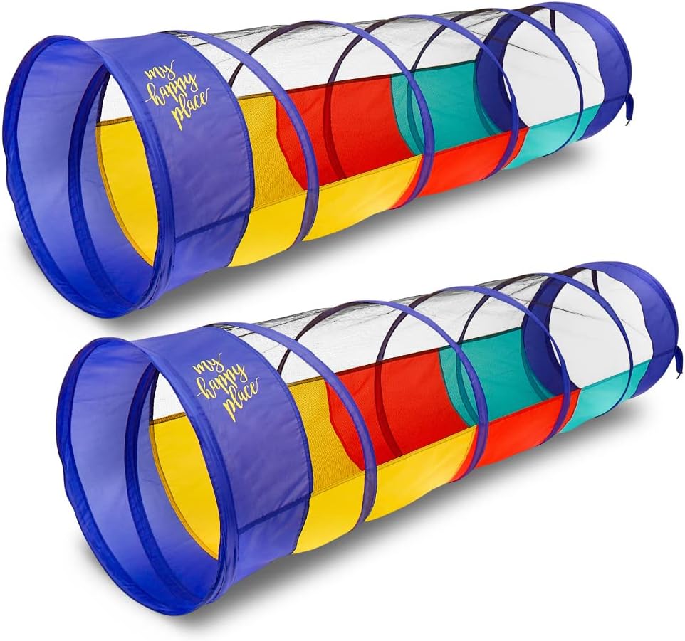 Kiddey Multicolored Play Tunnel, Special Crawl and Explore Tent for Kids, Innova...