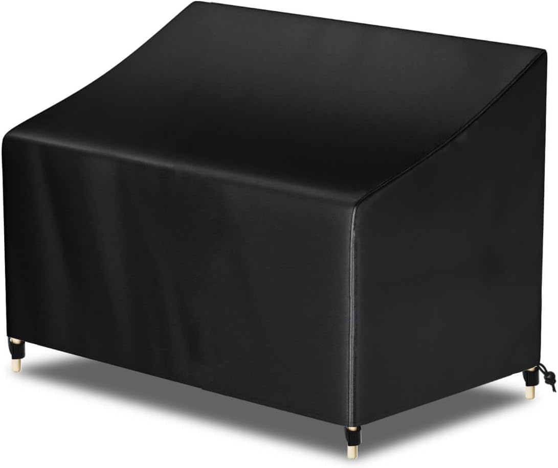AWNIC Bench Cover for Garden Benches 2 Seater Waterproof Tear Resistant Oxford C...