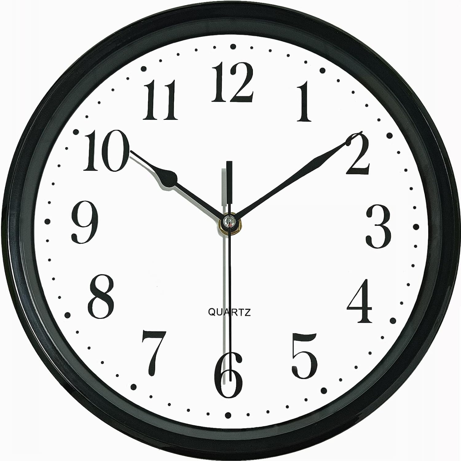 WOOPHEN 10 Inch Wall Clock Silent Non-Ticking Modern Wall Clocks Battery Operate...