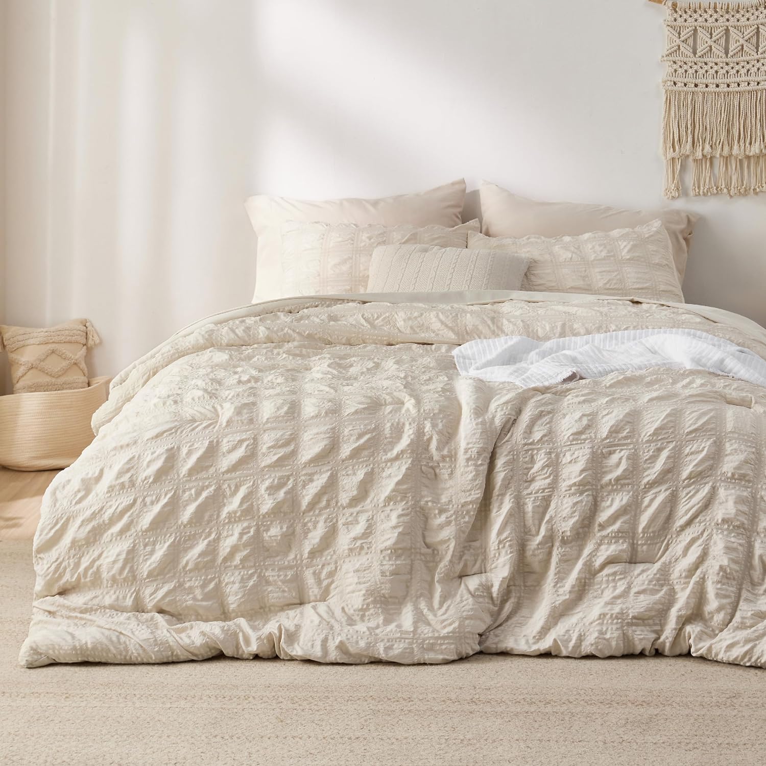 Bedsure Full Size Comforter Sets, Special Bed in a Bag for Full Size, Unique 7 P...