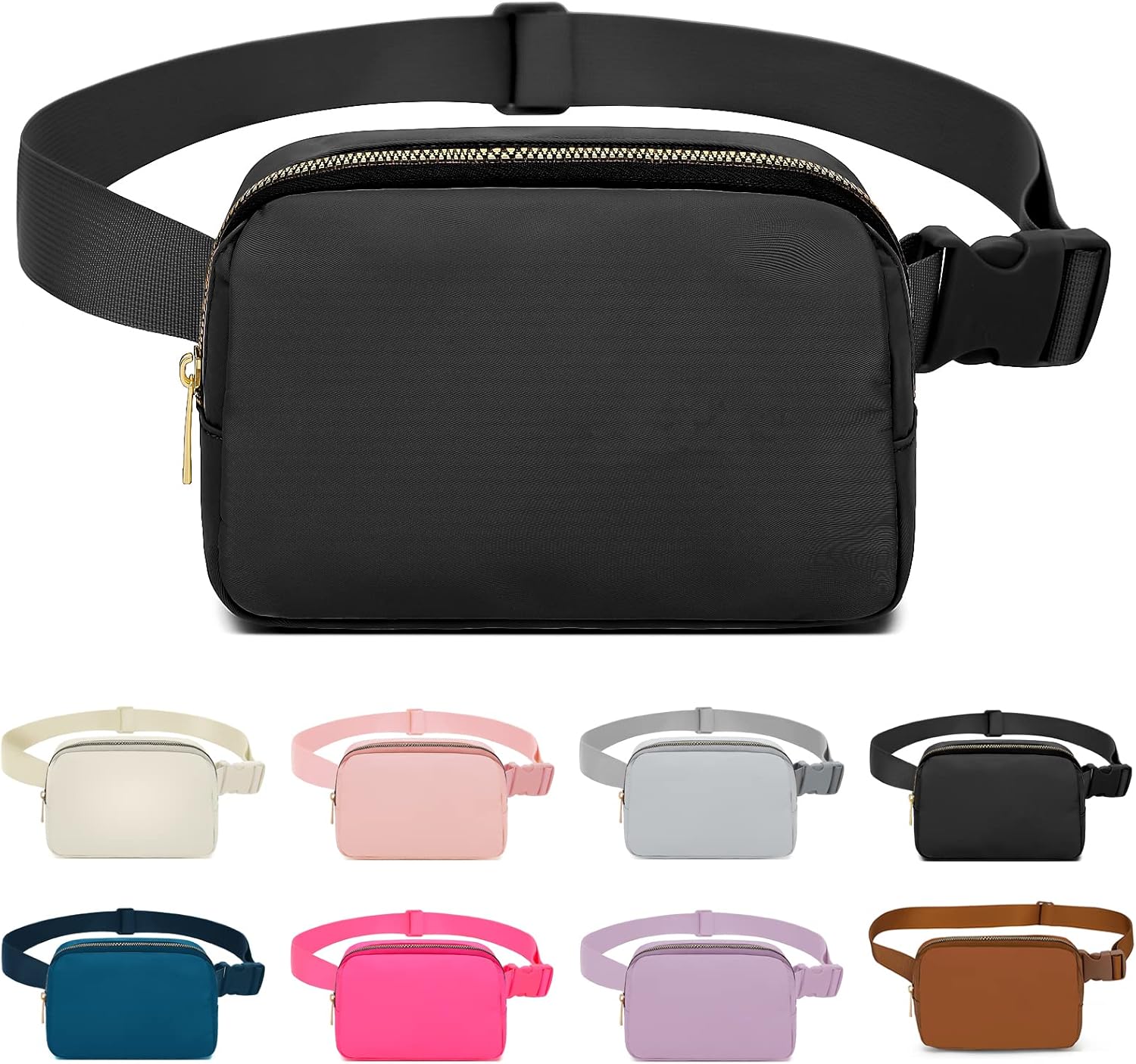 Invool Bum Bag for Women Men, Fanny Pack with Adjustable Straps Crossbody Fashio...