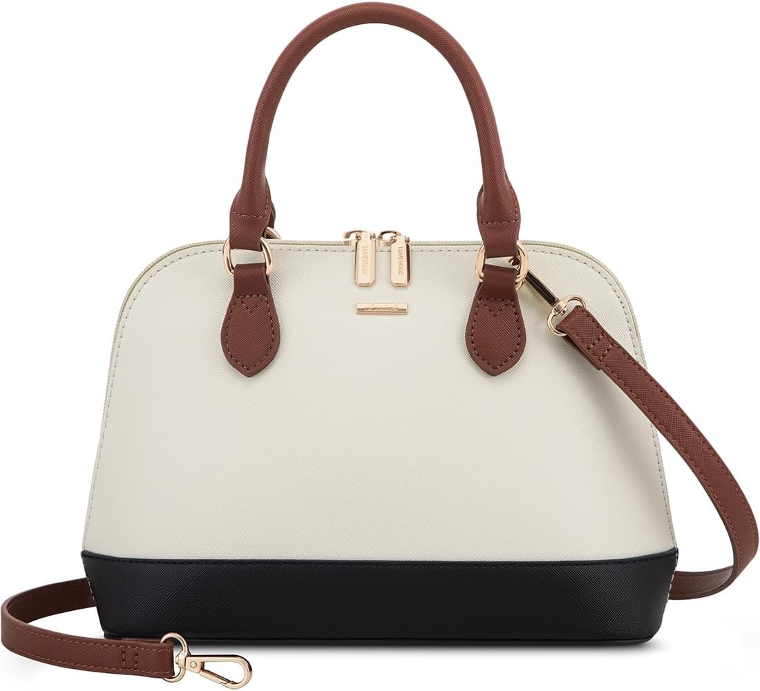 LOVEVOOK Purse, Special Small Crossbody Bags, Classic Double Zip Top Handle, Aff...