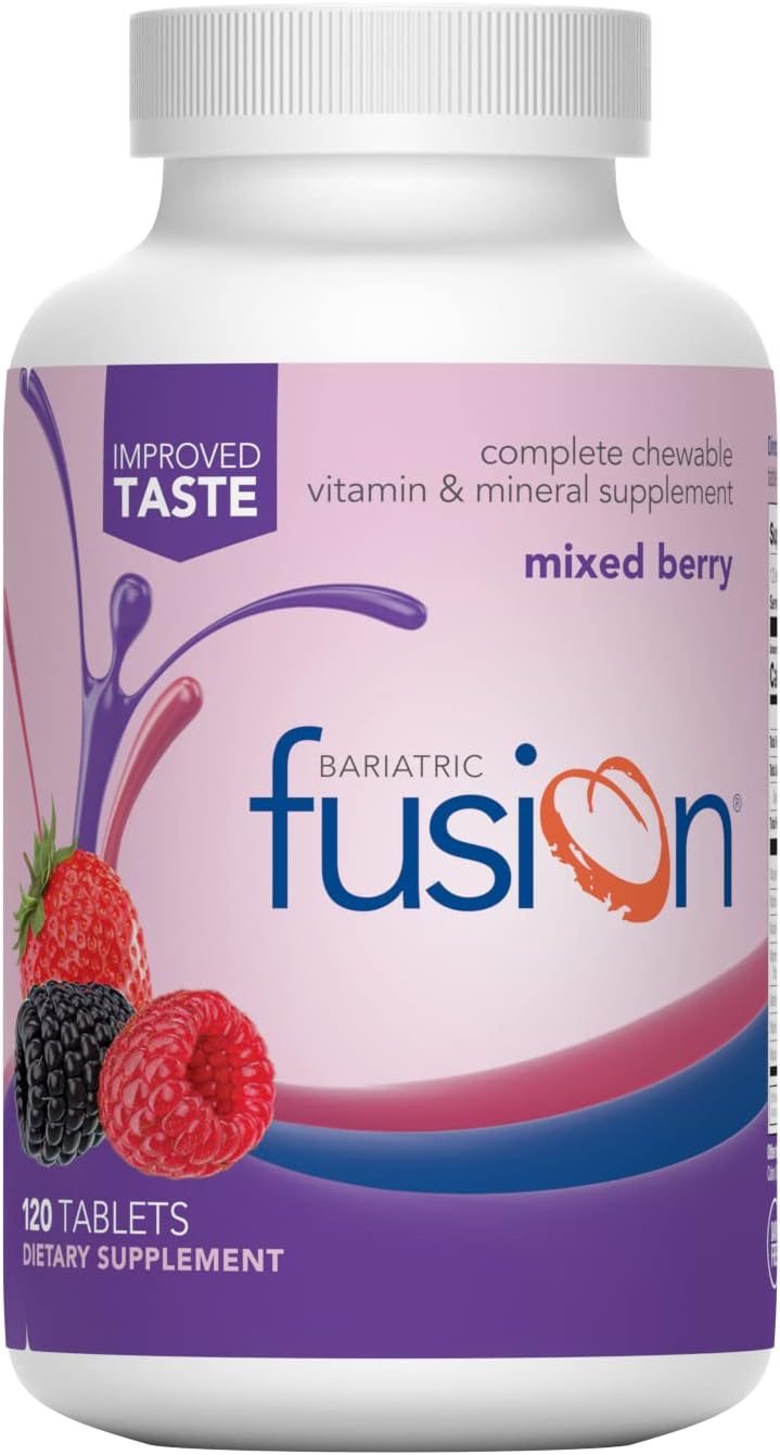 Bariatric Fusion Mixed Berry Complete Chewable Bariatric Multivitamin with Iron...