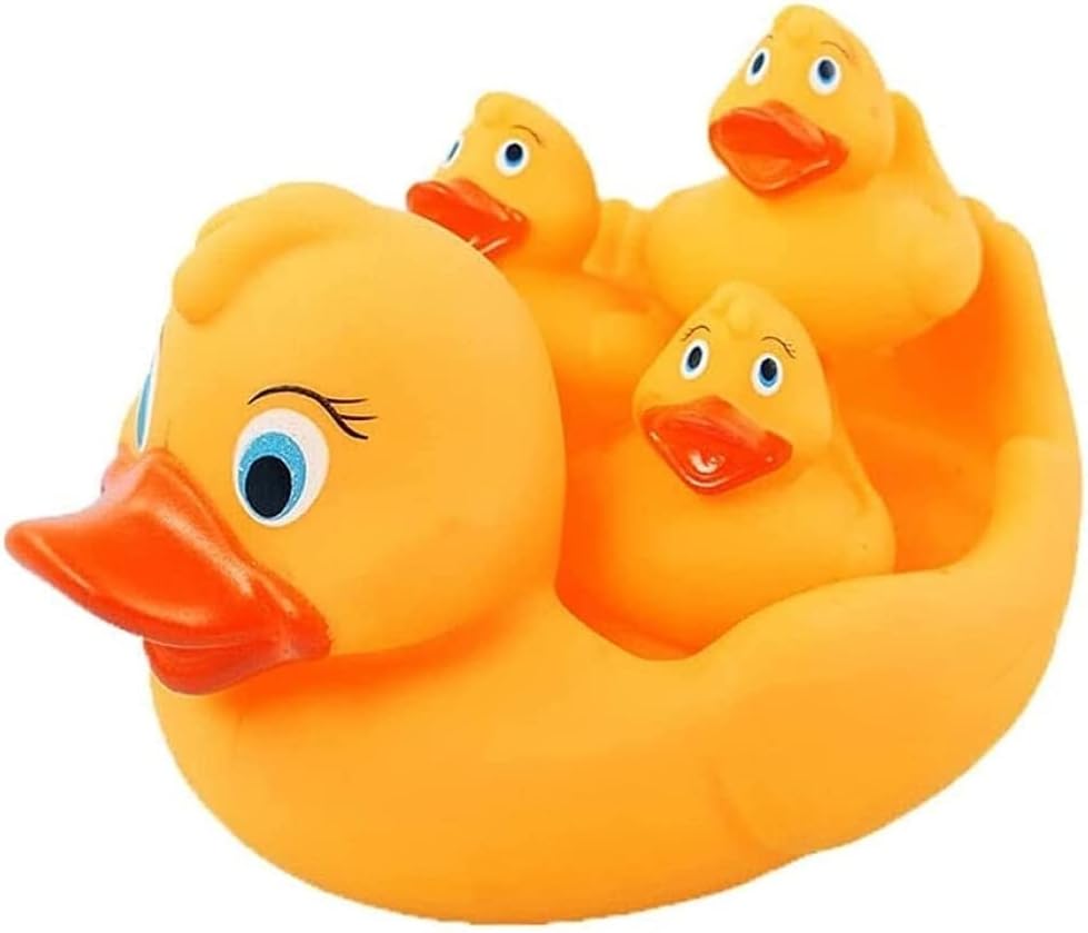 KOKSI Rubber Duck Family Bath Swimming Toys for Baby Toddler Bath, Pool Large &...