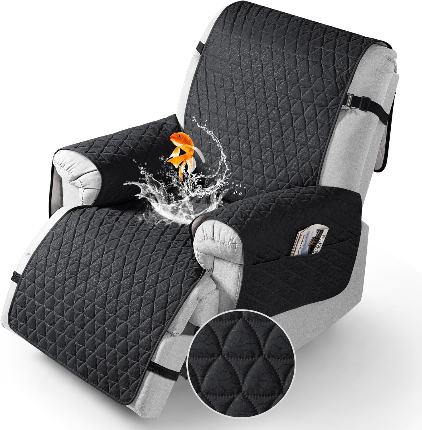 TAOCOCO 100% Waterproof Recliner Cover - Recliner Cover with Non-Slip Granule, R...