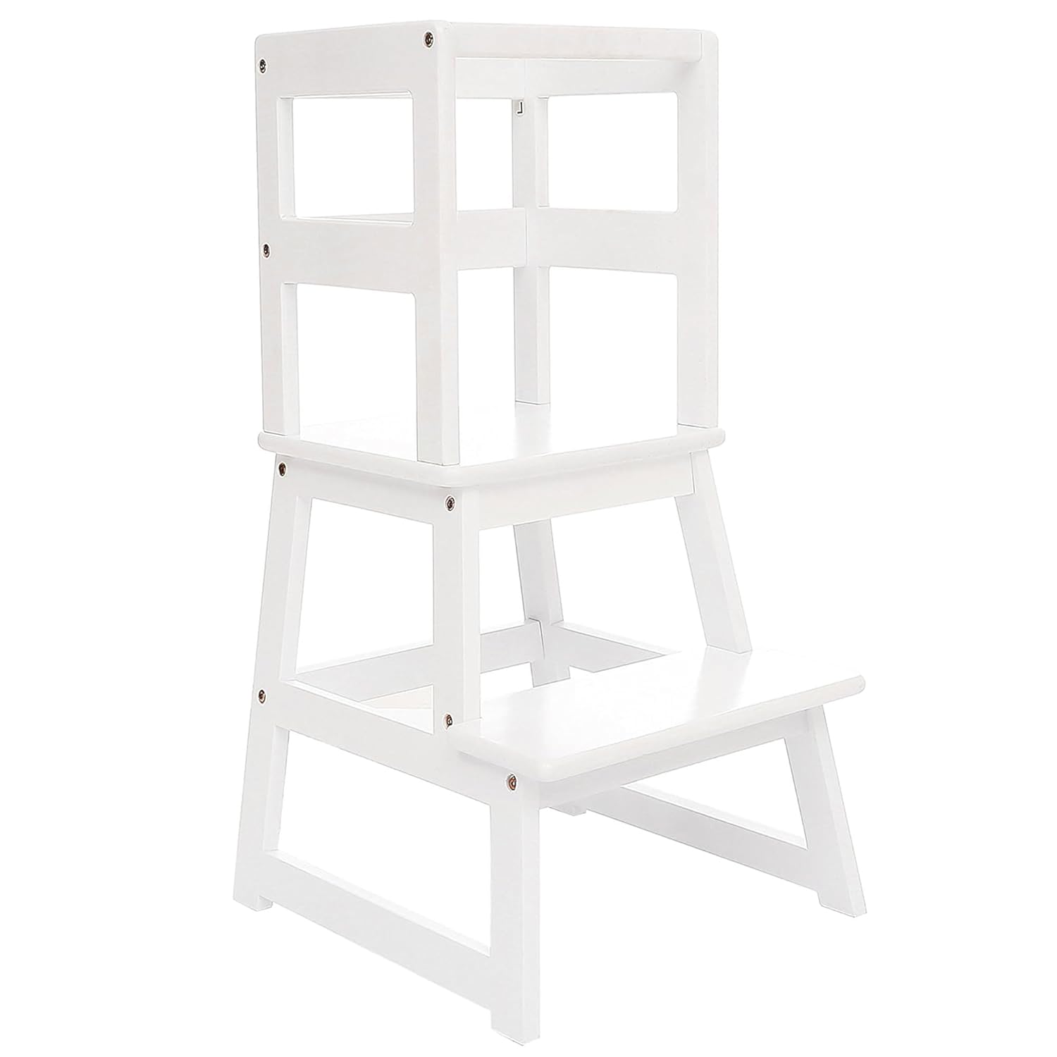SDADI Kids Kitchen Step Stool Holds up to 150 Pounds with Safety Rail, Wide Plat...