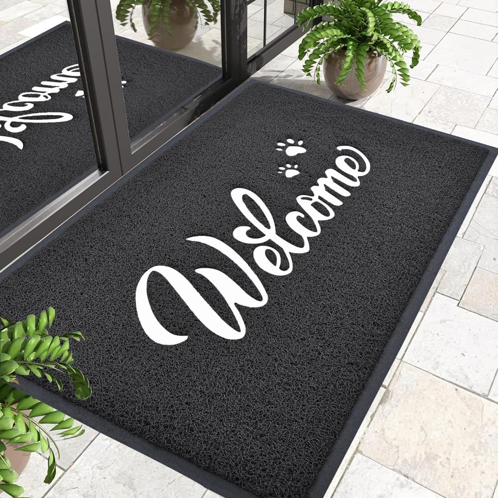 Door Mat Welcome, Affordable Heavy Duty Non Slip Doormat, Special Outdoor/Indoor...