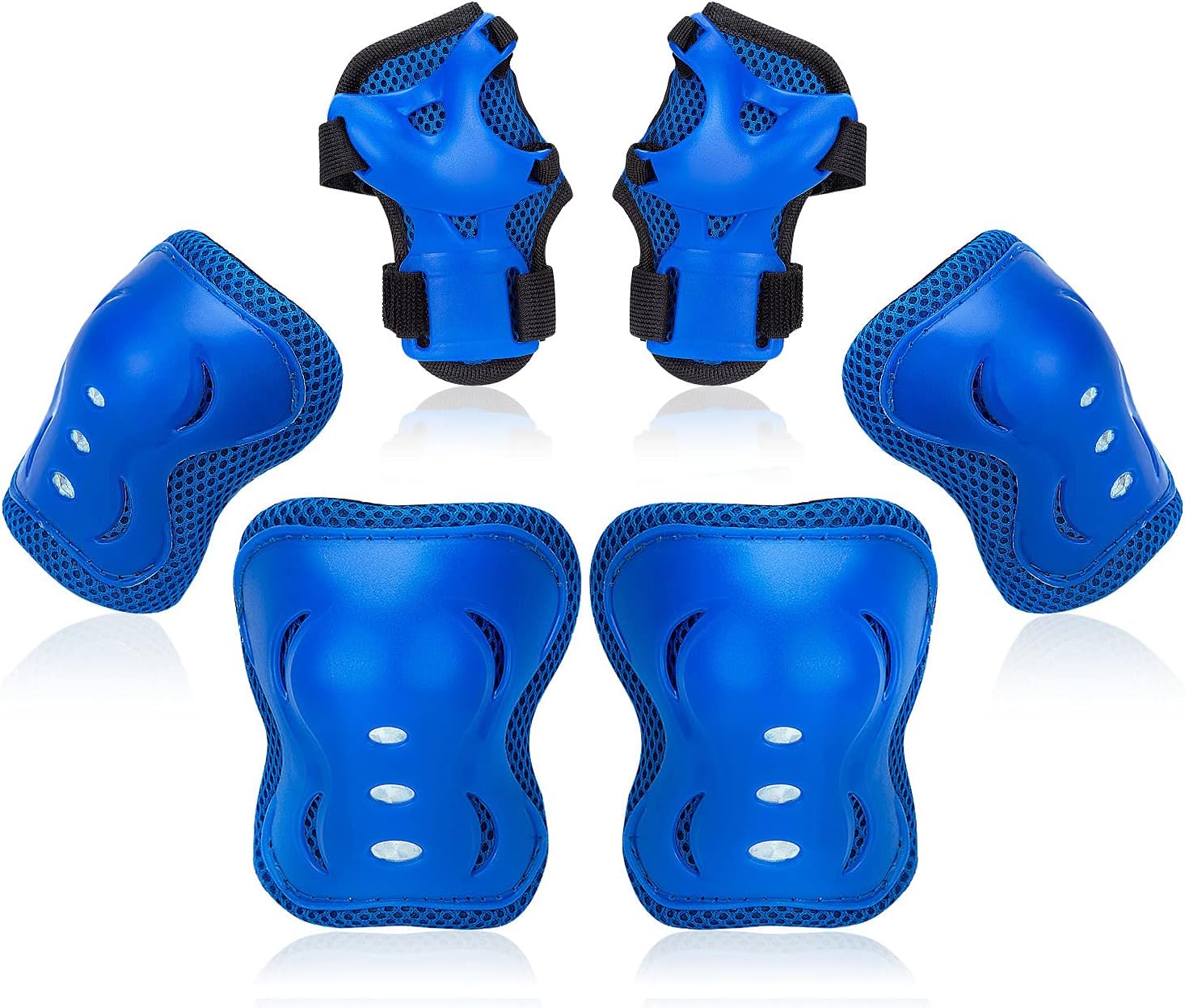 Kids/Youth Knee Pads Elbow Pad Wrist Guards Protective Gear Set, for Child Rolle...