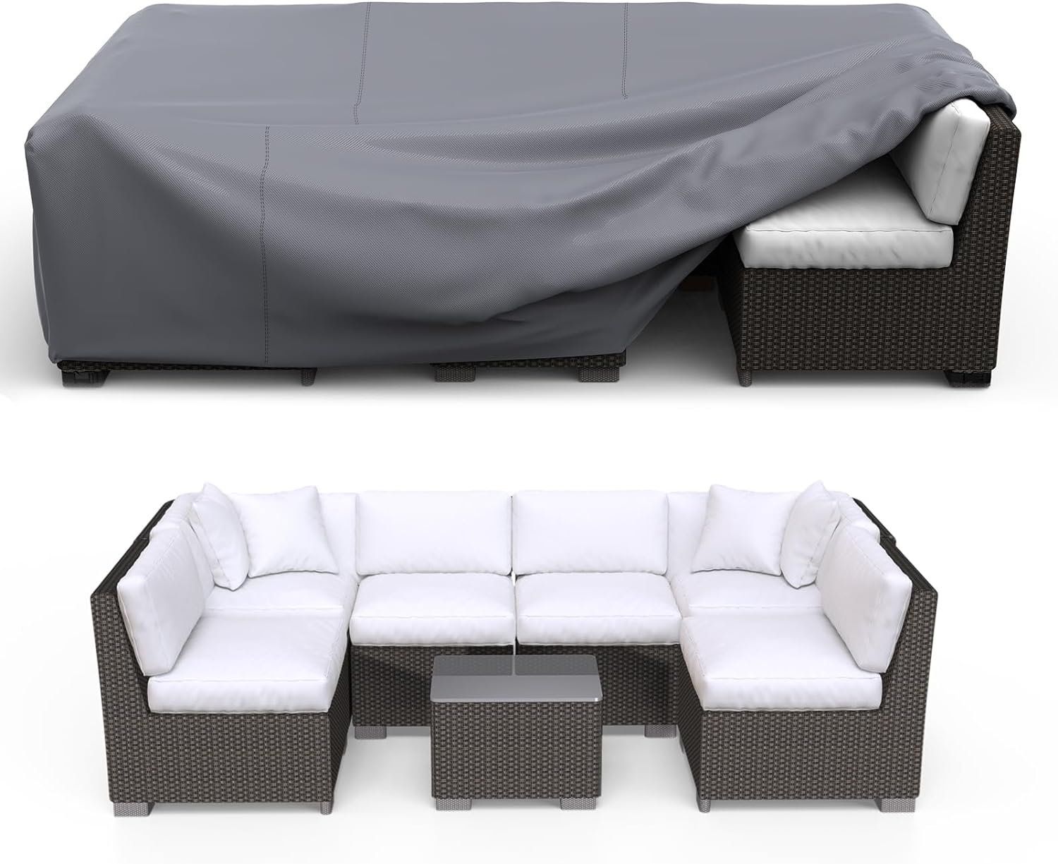 Patio Furniture Set Cover Waterproof, Heavy Duty Furniture Covers for Outdoor Se...