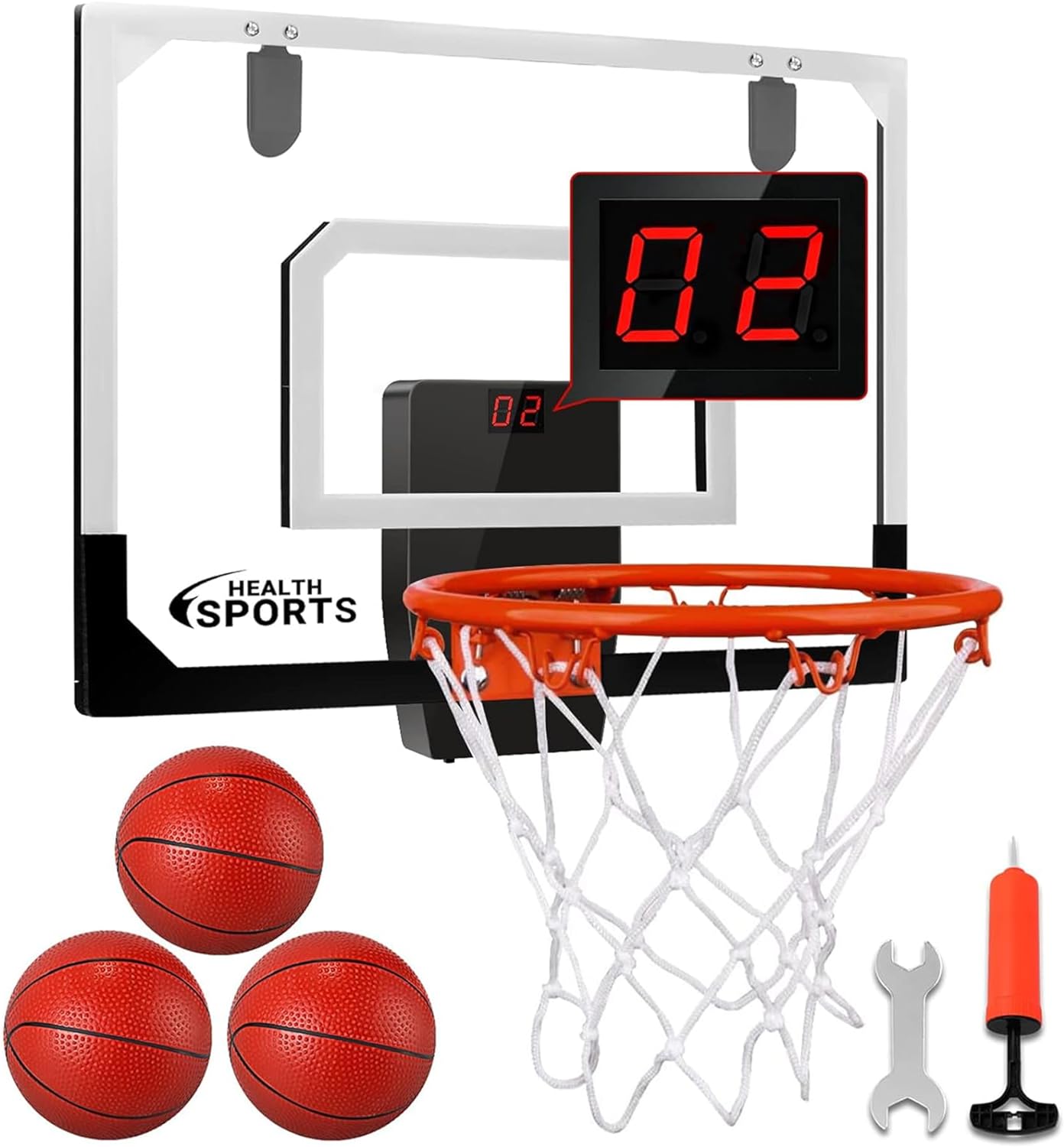 AOKESI Indoor Basketball Hoop, Exclusive Basketball Toy with Electronic Scoreboa...