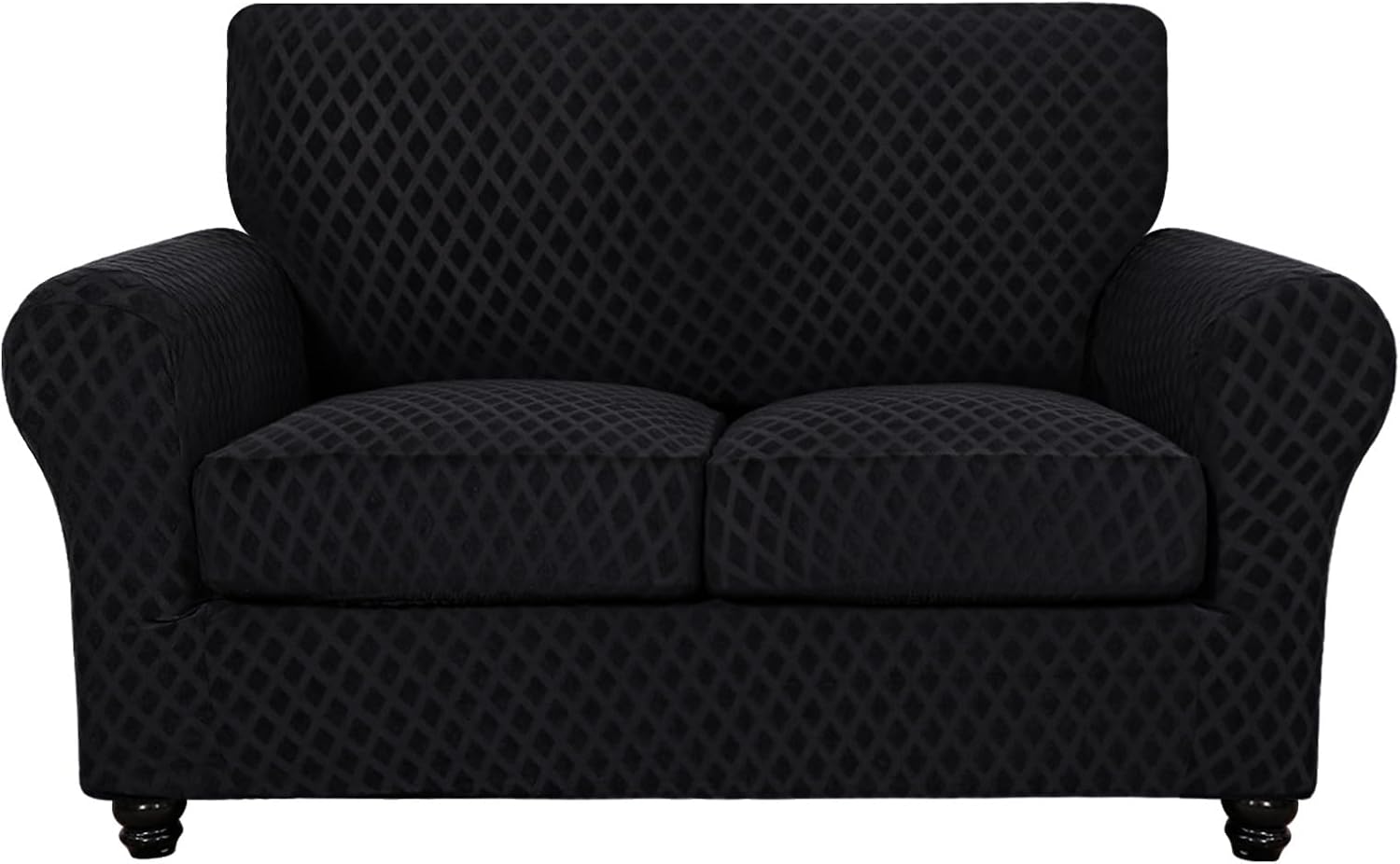 SearchI Stretch Sofa Cover Couch Cover, 3 Pieces Loveseat Slipcover with 2 Separ...