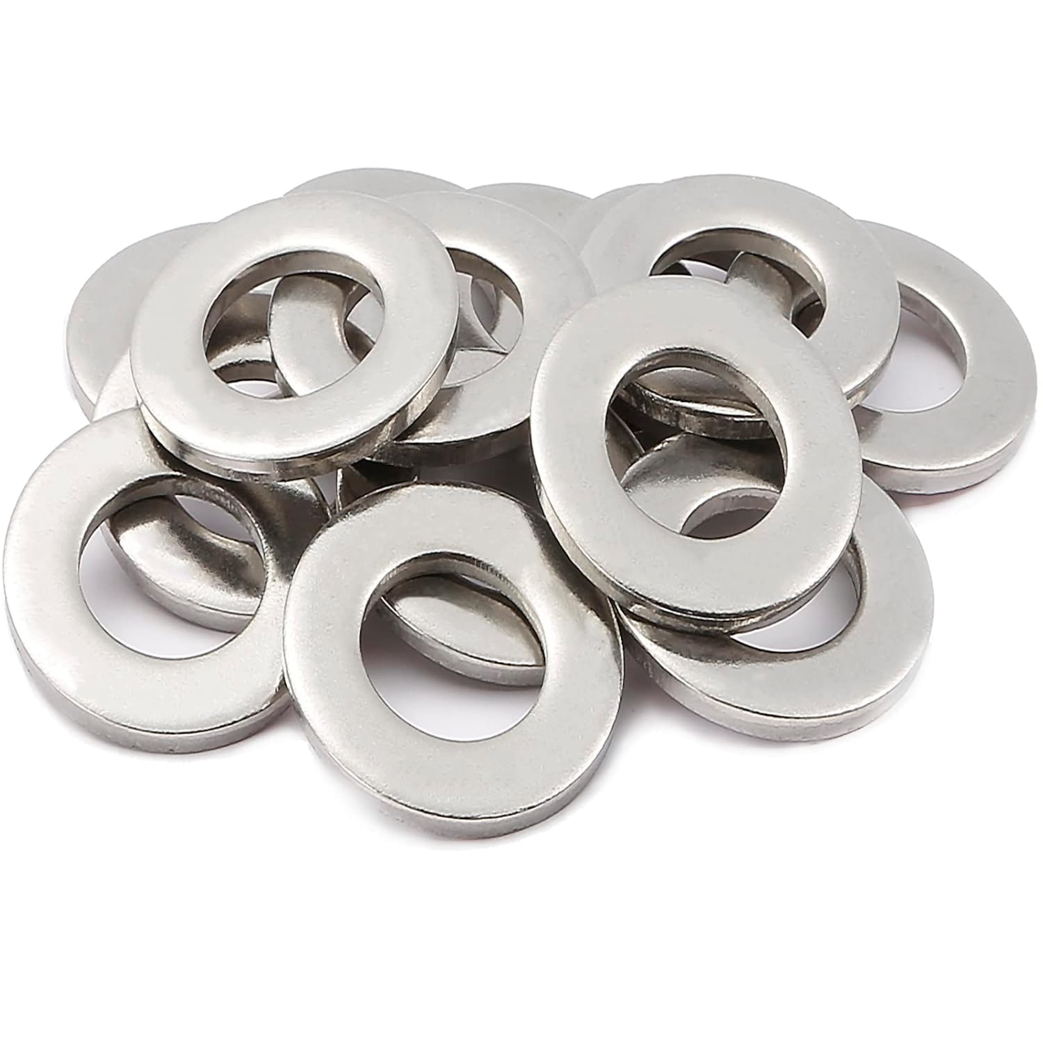 M10 Washers, M10 x 25mm Metal Flat Penny Washers Thickness 1.5mm-A2 304 Stainles...