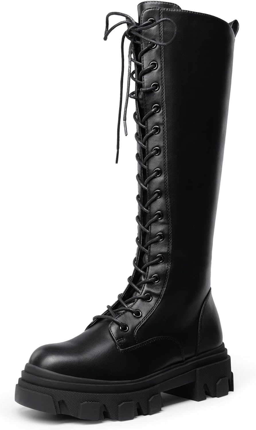 DREAM PAIRS Knee High Boots for Women, Special Fashion Combat Boots, Innovative...