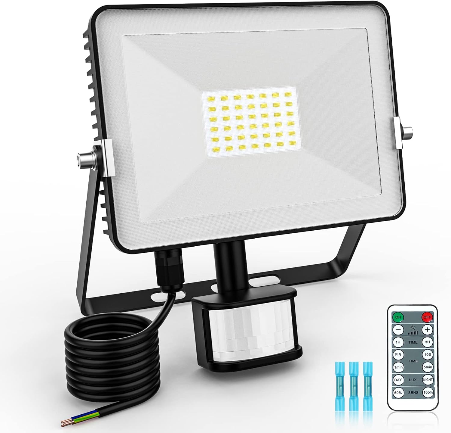 FEAHRZEUG 30W Security Lights Outdoor Motion Sensor with Remote Control 3000 Lum...