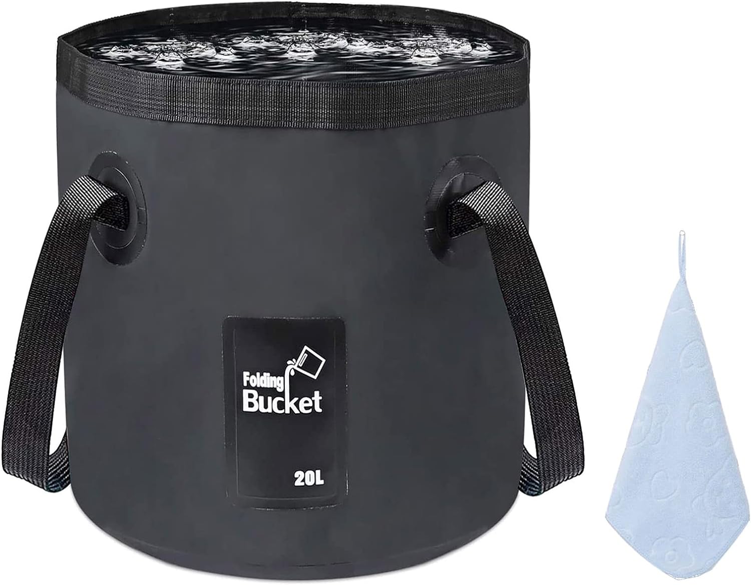 12L 20L Premium Folding Water Bucket, Special Lightweight Portable Collapsible B...